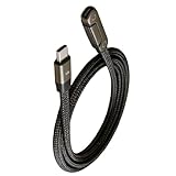 Générique Schnellladekabel - rechtwinkliges Stromkabel 1,1 m, Telefonladekabel mit Datenträger, Auto-Computer-Spielvideo, Heimreise |