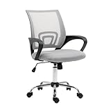 SVITA Cydney Kinder Schreibtischstuhl Bürostuhl Netzbezug Drehstuhl Stuhl Schreibtisch (Grau)