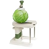 Gemüseschneider, ONCE FOR ALL Verstellbar Gemüsehobel Mandoline Vegetable Slicer Kartoffelschneider Zwiebelschneider aus Kunststoff Grau aus Edelstahl, Hand-Krauthobel mit doppel Klingen Kraut-Messer