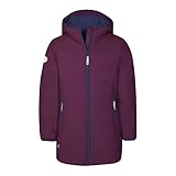 Trollkids Girls Stavanger Coat 140, Plum/Navy