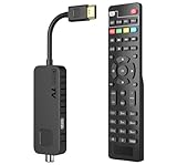 Dcolor DVB-T2 Digitaler terrestrischer Decoder - HDMI TV Stick, Dolby Audio HD 1080P H265 HEVC Main 10 Bit, Unterstützung USB WiFi/Multimedia/PVR [Inklusive 2in1 Universal-Fernbedienung]