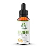 Vital-Med Premium Hanföl mit 30ML - hochdosiertes Vital Hanfsamenöl - Orange Geschmack - 100% Natur Tropfen - Omega 3-6-9 (30ml, Orange)