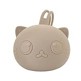 Obesntln Schnullerbehälter, Schnulleretui | Baby-Schnuller-Aufbewahrungstasche mit Umhängeband aus Silikon,Tragbarer niedlicher Schnuller-Organizer in Katzenform, für den Kinderwagen