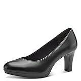 Tamaris Damen Klassische Pumps, Frauen Absatzschuhe,TOUCHit-Fußbett,Ausgehschuhe,Abendschuhe,court shoes,stöckelschuhe,büro,BLACK,38 EU