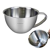 Messbecher aus Edelstahl, Messbecher mit Griff | Edelstahl-Backmesskrug,Kaffee-Milch-Aufschäumbecher, Metallkrug, rostfreie Messbecher, Küchenhelfer