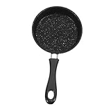 Ciieeo Pfanne Eierpfanne Induktionspfanne Erier Pan antihaft pfanne mini pfanne Kompakte Pfanne Grill Pfannen Eierform für Frühstücksbrötchen Pfannkuchenhersteller Rostfreier Stahl Black