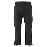 Gonso Essential Tight 3/4 Flared W, Damen Fahrradhose 3/4, Radtight mit Dry Up Air Sitzpolster, Hohe Bewegungselastizität und Komfortbund, Enganliegende Passform