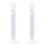Kunststoff Messzylinder, Messzylinder, 100ml Messbecher, Messwerkzeuge,für DIY et Wissenschaftliche Laboratorien,Kunststoff Graduierung Messzylinder Liquid Messung Werkzeuge Für Chemie Küche,2 Stück