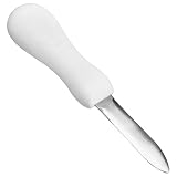 Kronabelle Stahlgriff Ergonomisch Austernmesser Rostfrei, Shucking Tool Shell Öffnen Leicht, Messer Set Langanhaltende Austernmuscheln Muscheln Griff Weiß