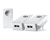 devolo Magic 2 WiFi 6 Multiroom Kit, WLAN Powerline Adapter -bis zu 2.400 Mbit/s, Mesh WLAN Steckdose, 4X Gigabit LAN, Access Point, dLAN 2.0, weiß