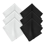 AOOSU Brillenputztücher Mikrofaser Reinigungstücher, 6 Stück Mikrofasertücher Brillenputztuch 15x18cm Bildschirm Reinigungstuch Microfasertuch Fusselfrei für Brillen, Bildschirme, Tabletten, Kamera