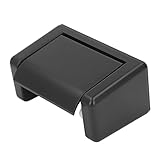 Cryfokt Schwarzer Selbstklebender Toilettenpapierhalter aus Kunststoff, 120-Grad-Öffnung, Wandmontierter Spender für Badezimmer und Küche, Farbe, Größe Im Lieferumfang