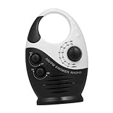 IWOWHERO Wasserdichtes Duschradio mit Am Fm Tuning Tragbarer Musikplayer für Badezimmer Outdoor und Notfallsituationen Lange Akkulaufzeit Verbesserte Klangqualität für Einsatz Feuchten