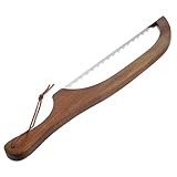 UKCOCO 1Satz Holz Brotmesser Mit Säge Hausgemachtem Kuchen Und Gebäck Exquisites Küchenwerkzeug Mit Feinem Detaildesign Für Backliebhaber