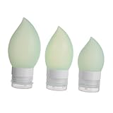 VALICLUD 3 Stück Tröpfchen Abfülllotion Tragbare Flaschen Leere Kosmetik Aufbewahrungsflaschen Einfache Shampoo Aufbewahrungsbehälter Cremeflasche Unterpaketflaschen Grünes Kieselgel