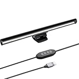 Aigital Eye Care USB-Lampe, USB-Licht für Laptop mit 3 Lichtfarben+10 Helligkeiten und 54-LED-Perle, Flexible Tastatur-Licht für PC, Monitor Light Bar,LED Screenbar, Kein Blenden