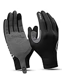 INBIKE Fahrradhandschuhe Herren Damen Lang Sommer Atmungsaktiv Radhandschuhe MTB Handschuhe Langfinger Reflektierende Anti-Rutsch für Radfahren Rennrad Sport Schwarz M