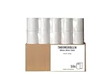 Thermorollen 80mm x 80m x 12mm - 50 Stück, Kassenrollen aus Thermopapier, Bonrollen Thermo 80mm, hochwertige Thermopapierrollen für Registrierkasse, BPA frei