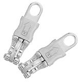 SHERCHPRY 2 Stück Zinklegierung Schnellverschluss Seilaufhängehaken für Pferdezubehör Outdoor Schnappclip für Pferderennseile Robust und Vielseitig Silber