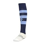 ATELIER DEL RICAMO - Macron Hoops Fußballsocken, Marineblau/Rot, adulto (41-46)