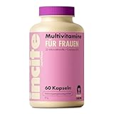 Incite Nutrition Multivitamine für Frauen. 60 Kapseln. Formel mit 22 Vitaminen & Mineralien + Coenzyme Q10. Unterstützt das Immunsystem, Energie, Knochengesundheit & Hormonbalance. Vegetarisch