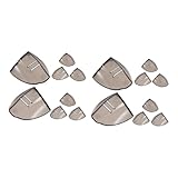 OATIPHO 2 Sätze Brillenflügel Schilde Groß Brillenbügel rutschfest Fit Gläser Weiß Brillenschutzschild Seitlicher Brillenschutz Seitenschutz Für Sonnenbrillen Seitenschild TPU 4 Paare * 2