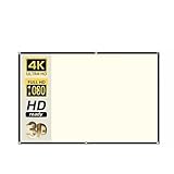 TETEOM Leinwand Beamer, Projektionsbildschirm, weißes Gitter, Anti-Licht, 16:9, for Zuhause, tragbares reflektierendes Tuch(120 inch)