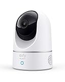 eufy Security Indoor Cam E220, 2K Überwachungskamera, Schwenk-Neige-Sicherheitskamera, WLAN, Personenerkennung, Nachtsicht, Bewegungssensor, HomeBase nicht kompatibel(Generalüberholt)