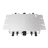 Haofy Solar-Mikro-Wechselrichter 1200 W mit IP65-Wasserdichtigkeit für Effiziente Stromerzeugung zu Hause, Selbstkühlendes Design, Geeignet für Netzgebundene Solarsysteme, Kleine Solaranlagen,