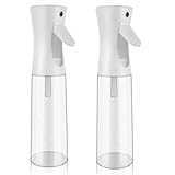 Sprühflasche Haar, 2 Pack 300 ml Spray Bottle, Wasserzerstäuber Wasserflaschens Friseur Sprühflaschen Spray Bottle, Ultra Fine Mist Sprayer Haarsprayflasche Für Pflanzen,Garten,Frisuren(transparent)