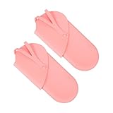 Healeved 2 Stück Hitzebeständige Silikontasche für Haarstyling Teiliges zum Sicheren Aufbewahren von Lockenstäben und Glätteisen Tragbare und Weiche Aufbewahrungslösung für Reisen und