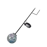 Milisten Solarleuchte für Garten Wasserdichte Solarlampe im Mosaikdesign für Außenbereiche Automatische Lichtsteuerung Dekorative Gartenlampe für Romantische und Stilvolle Gestaltung