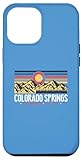 Hülle für iPhone 12 Pro Max Vintage Colorado Springs Colorado Flagge inspiriert Retro 1980er Jahre