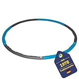 Best Sporting Hoop Fitnessreifen 100cm I 6-teilig I steckbar I Hula Hoop mit Gewicht I Zum Abnehmen I Fitness zu Hause I Gewicht 1,2 kg (Blau)