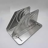 Edelstahl 45° Winkel Rohrabschneider für Gummi-Isolierung und Schaumstoffrohre, verstellbar für 60-90 mm Durchmesser