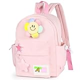 MOOKLIN ROAM Kinderrucksack mit Breite Schultergurte, Kindergartenrucksack 30 cm, Rosa Vorschulrucksack Schulrucksack für Schule Kita, Wanderrucksack für Kinder, Jungen und Mädchen