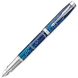 Parker IM Premium Special Edition Submerge Füllfederhalter, feine Spitze, schwarze Tinte, in Prestige-Schachtel, Blau, 1 Stück (1 Stück) 2152992Z