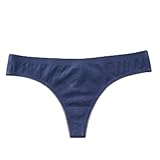 Tanga Damen Sexy Spitze Damenunterwäsche, hoch taillierte, Nahtlose Tangas für Damen, atmungsaktiv, unsichtbar für Damen Slips Ohne Naht Damen Bikini Slip Damen Bunt (Blue, M)