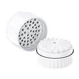 Premium Toothless Ceramic Grinder Calabasas Weiß | Zahnlos | Nano-Keramik Beschichtung | 5 – teilig | Blüten (Flower) Mühle (Mill) | Inkl. Storage Deckel und Feinsieb (Weiß)