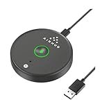 AIRHUG Konferenz-USB-Mikrofon, Desktop-Computer-Mikrofon, Stummschalttaste mit LED-Anzeige, Plug & Play, omnidirektionaler Kondensator, PC-Laptop-Mikrofon, für Online-Anrufe, Klasse, Videoaufnahmen