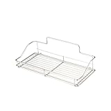 LOLIPPYY Badezimmer Regal ohne Bohren Traceless Wandablage Rostfrei Kleines Duschregal mit Hohlraum Design Einfache Montage für Shampoo und Kleinteile