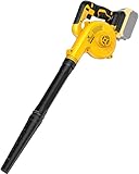 Laubbläser kabellos, kompatibel mit DeWalt 20 V max. Akku, DeForce Akku-Laubbläser, elektrische Schneefräse, 3 variable Geschwindigkeiten, 135 CFM, für Rasenpflege, Terrasse (Nur bloßes Werkzeug)