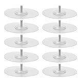 Ndnczdhc 10pcs starke Kleberscheibe ohne Punch Silicon Kleber Teller für Griffkleidung Hakenanschluss