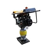 YQVEOT Bohrhammer, Benzin-Erdstampfer, Verdichtungs-Vibrationsstampfer, Benzinmotor, 5,5 PS, Stampf- und Schlagstampfer für Haus DIY Projekt