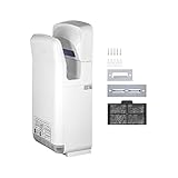 Händetrockner-Maschinen automatischer Hochgeschwindigkeitsstrahl doppelseitig sichere robuste Materialklinge for Waschraum mehrfarbig die ganze Saison,Sicherheitsversicherung(White)