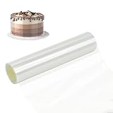 Kievano Tortenrandfolie 30cm x 10m – Extra Lange Tortenfolie Transparent PET, Flexible Acetat Rolle Lebensmittelecht, Wiederverwendbar & Zuschneidbar für Mousse Kuchen, Dessert & Torten Dekoration