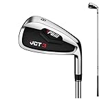 Golfschläger-Eisen aus Stahl/Karbonschaft für Damen und Herren – #5#6#7#8#9#PW#SW Rechtshänder Single Golfschlägereisen (#8, mit Stahlschaft)