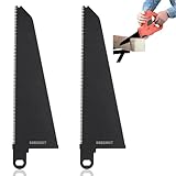 Säbelsägeblätter, 2 Stück, Karbonstahl-Sägeblatt, Säbelsägeblätter, kompatibel mit Black and Decker Holz- und Kunststoffklinge für Weichholz, Hartholz, Kunststoff