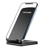 Kabellose Ladestation, Telefon-Ladestatiion - Faltbarer Kabelloser Ladegerät-Telefon-Tischständerhalter, Schnelle Kabellose 15-W-Ladesttation Mit Schlaffreundlichem, Adaptivem Licht