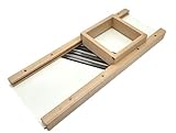 Krauthobel 60x23cm Holz, mit Schlitten und 3 Edelstahlmesser – Gemüsehobel für Sauerkraut, Rotkraut, Krautsalat